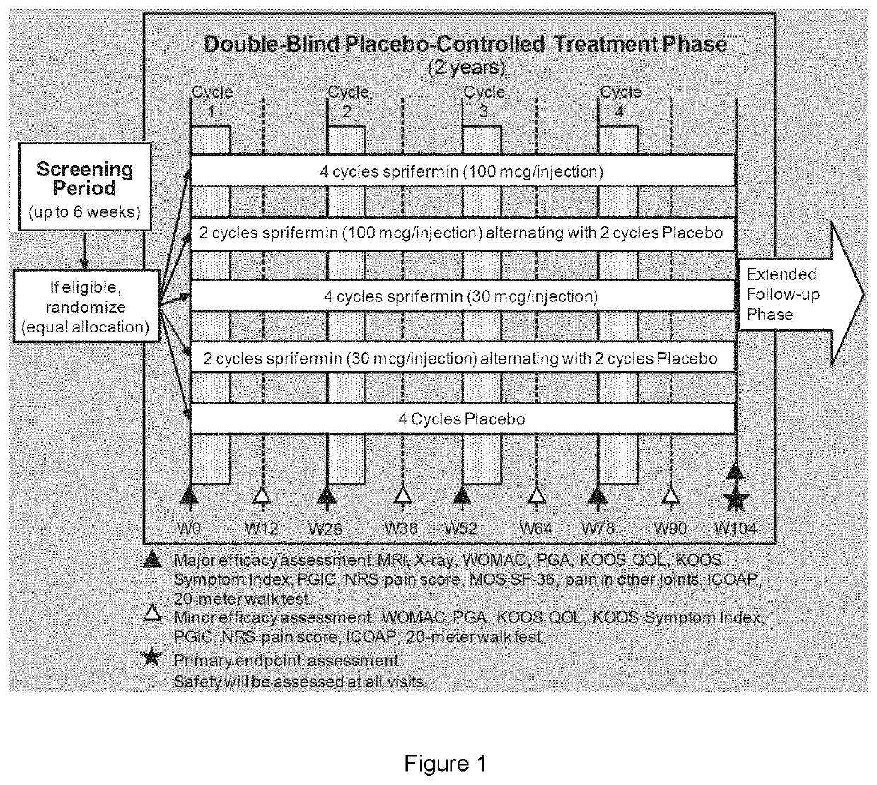 Treatment of patients at risk of rapid progression of osteoarthritis