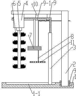 Dyeing roller cleaning device