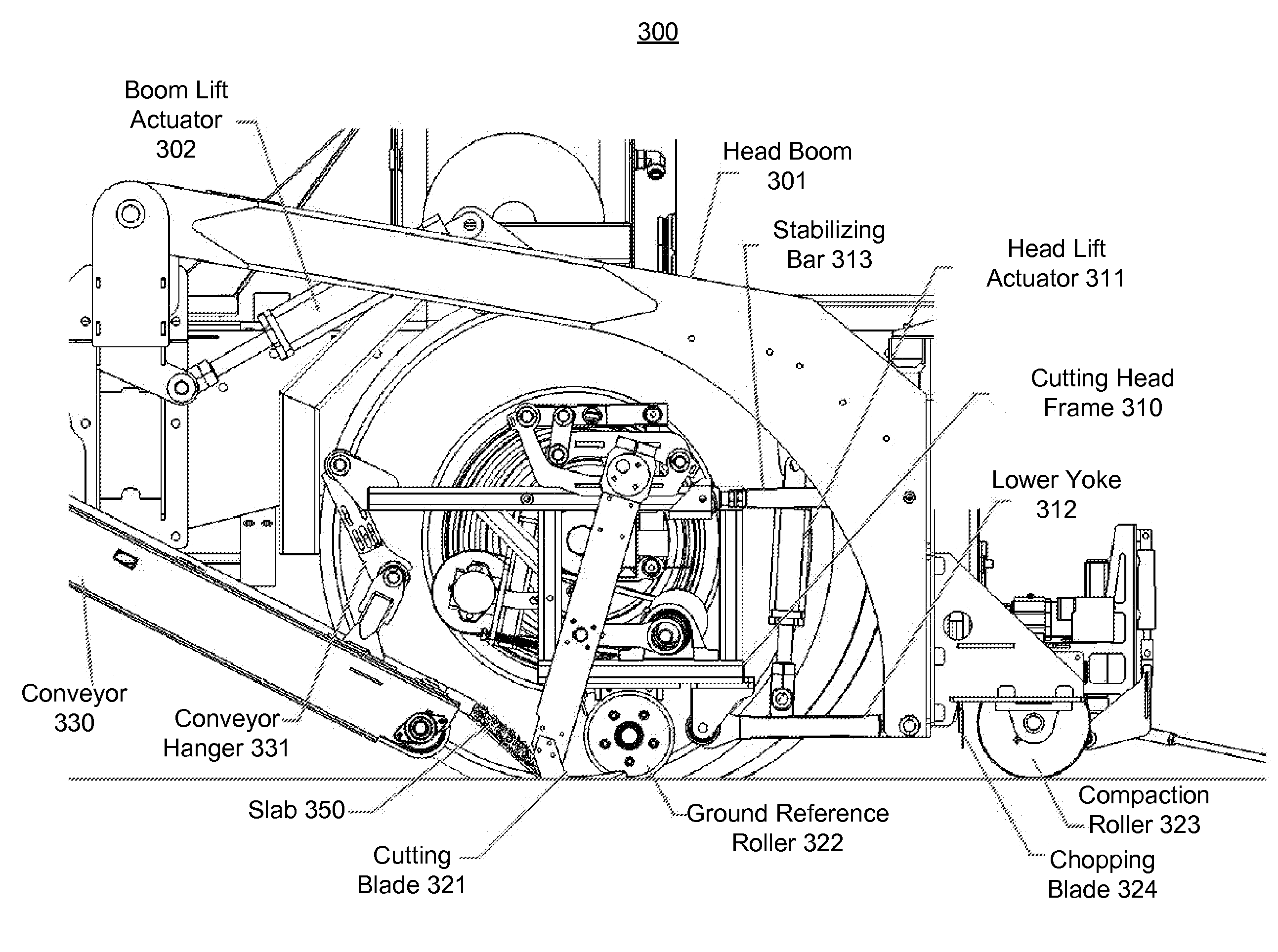 Articulated Cutting Head And Conveyor Mount For Sod Harvesting Machines