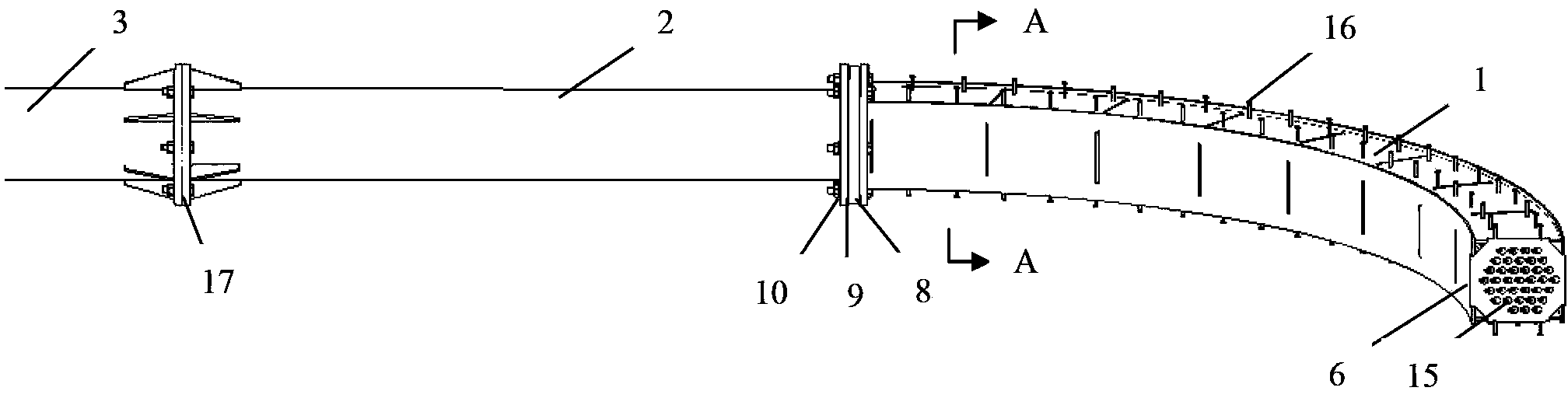 Pulling-rope diverter for inclination of rope tower