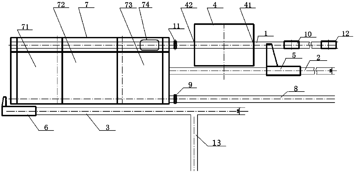 Railway freight transporting pipe net