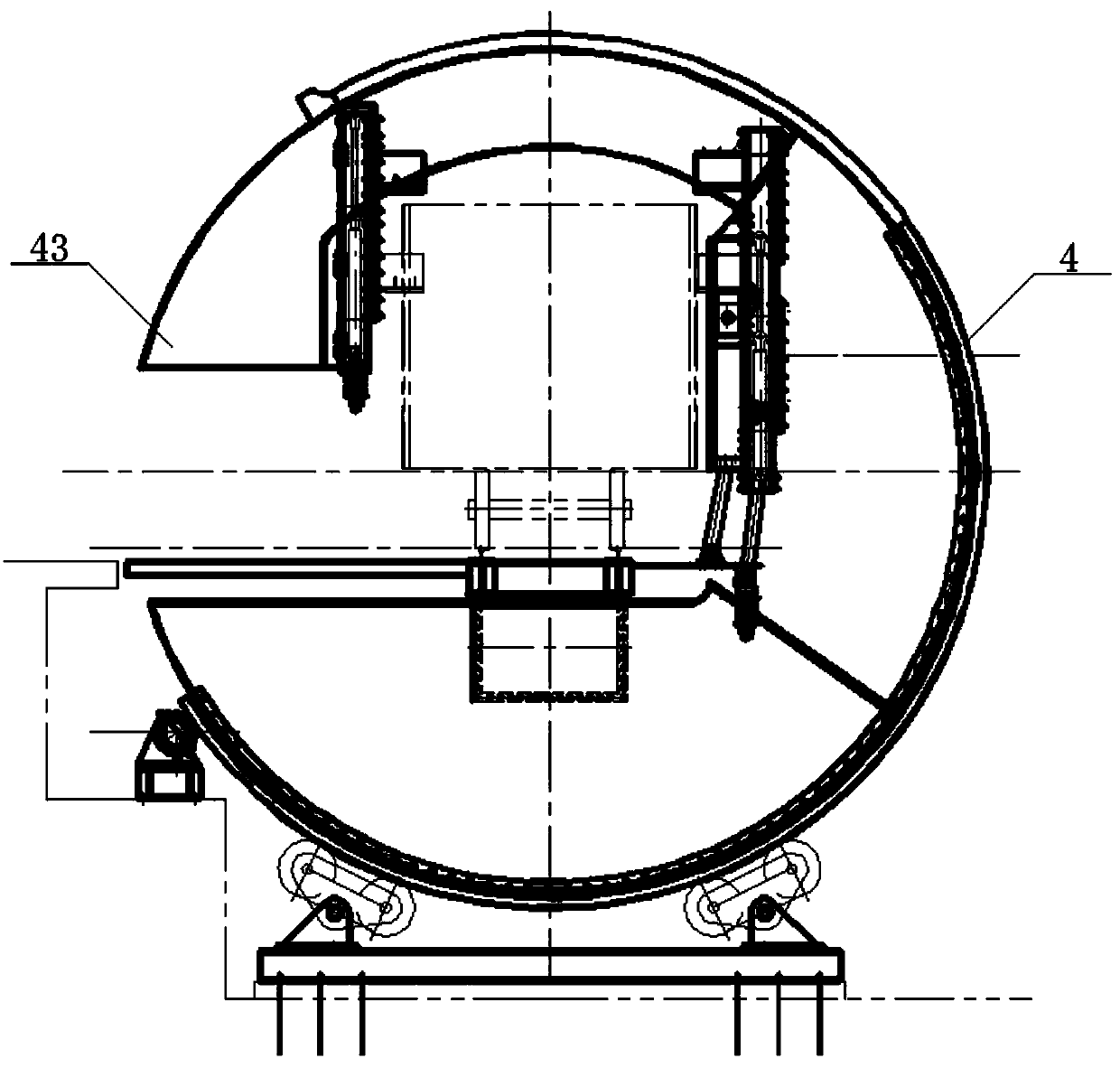 Railway freight transporting pipe net