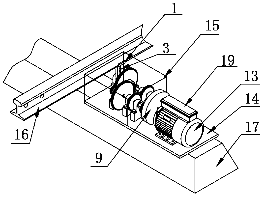 Wheel-rail vibration power generation and energy storage system