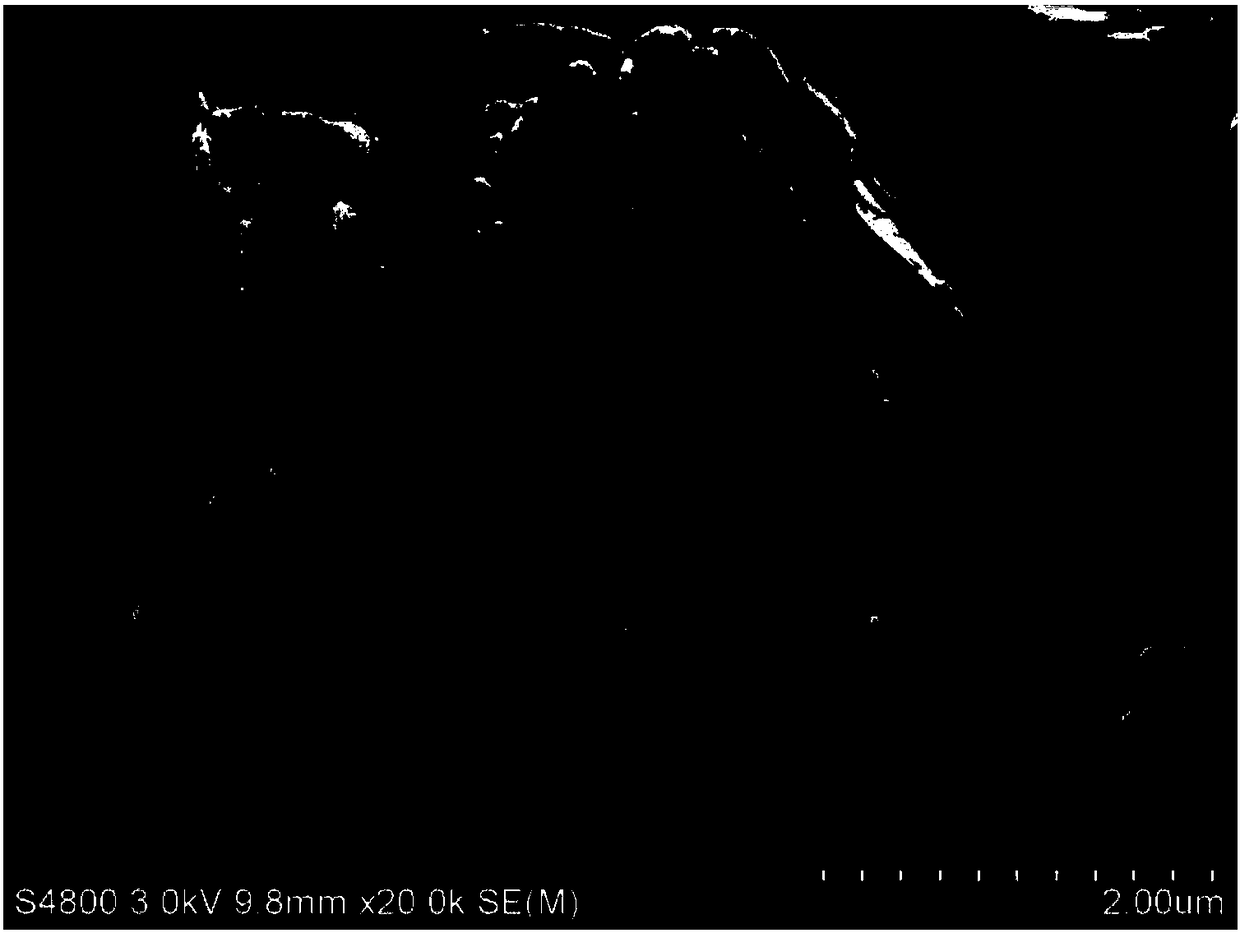 A preparation method and application of nanosheet self-assembled micro flower-like VS2