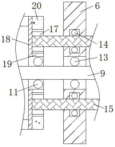 Multistage rotating type filtering device used for constructional engineering