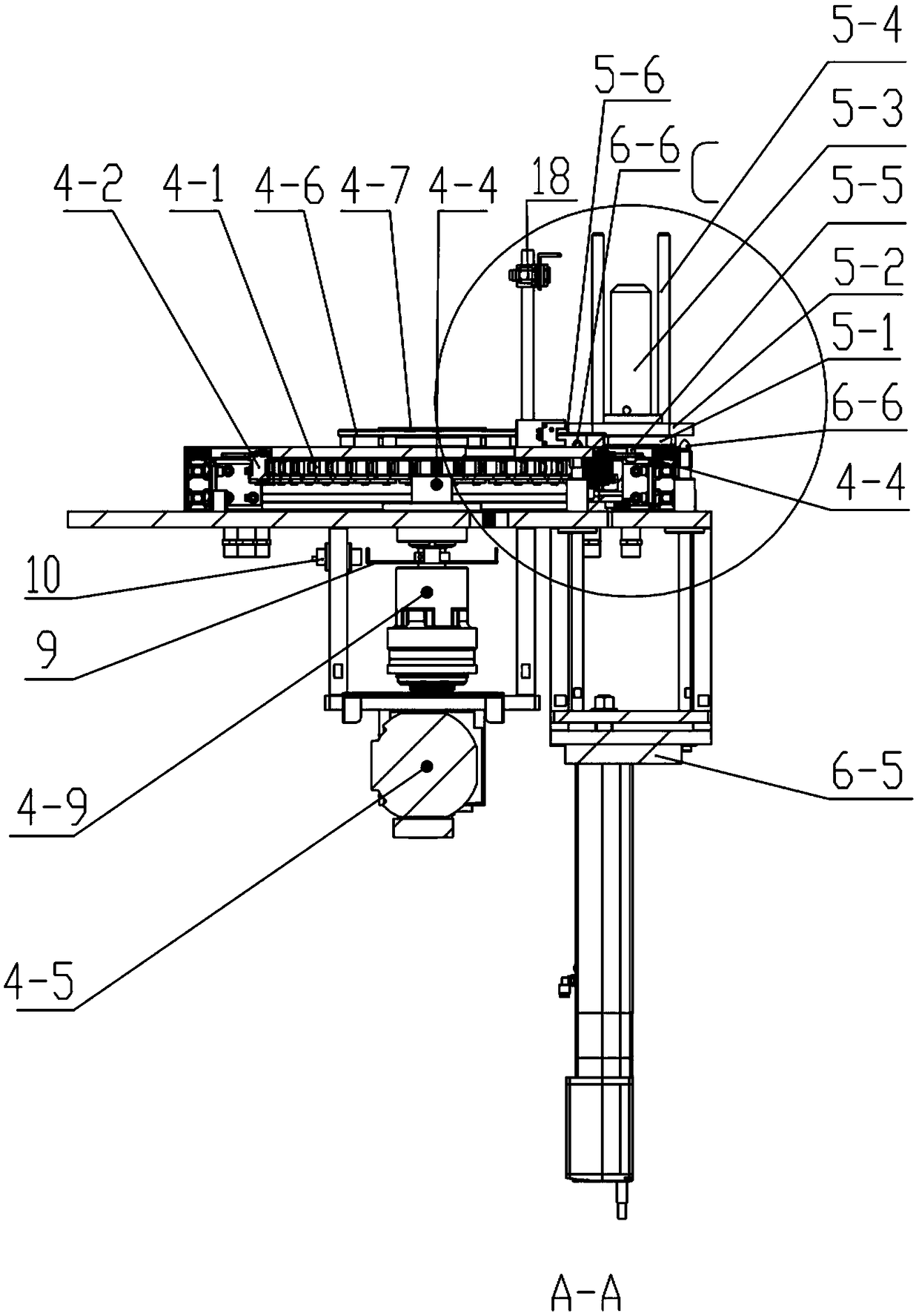 Automatic circulation type material bin and control system thereof