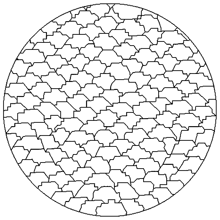 Laser etching processing-oriented pattern segmentation method and laser etching control system