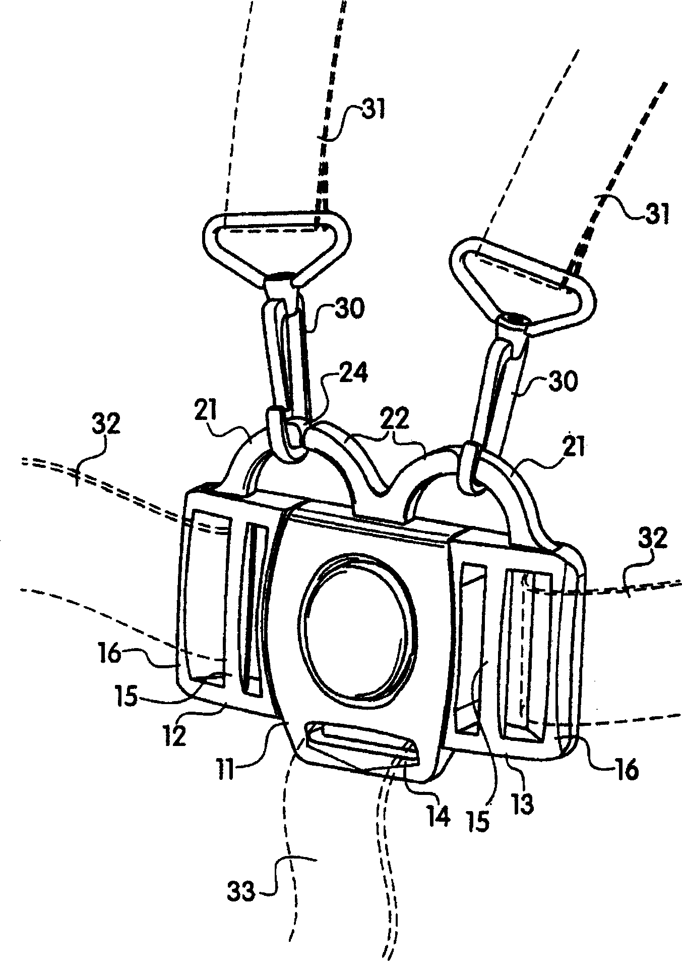 Five-way buckle for safty belt arrangement for children