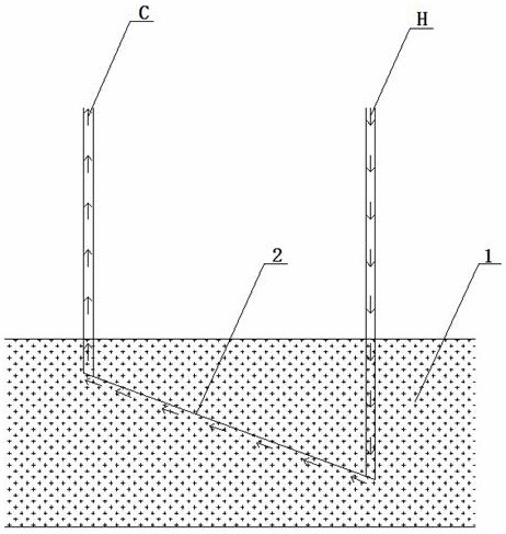 A method for extracting mine gas from low-permeability coal seams containing faults