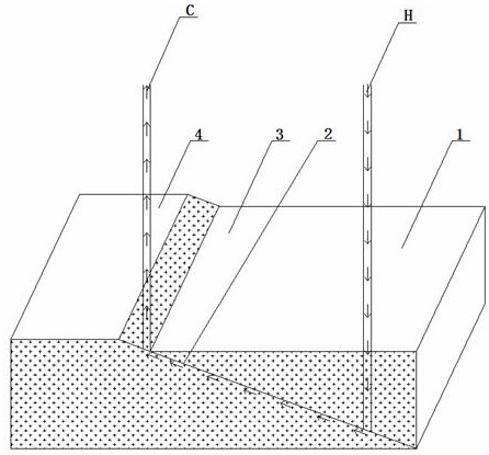 A method for extracting mine gas from low-permeability coal seams containing faults