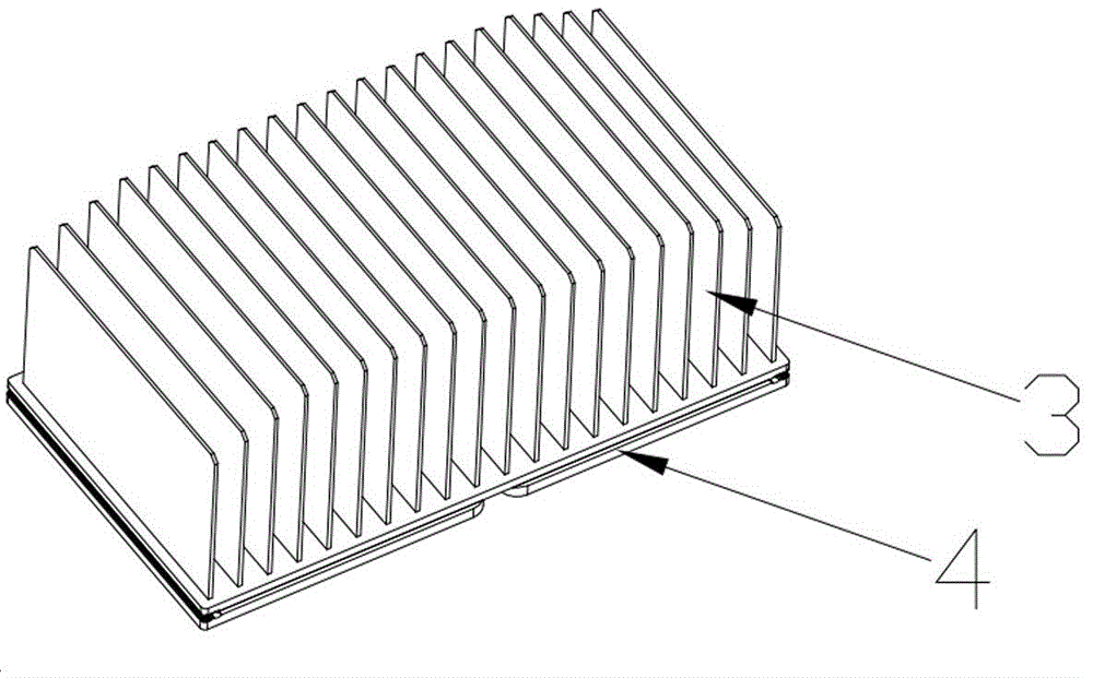 Embedment technology of section extruding structure and pressure casting structure of dense blades