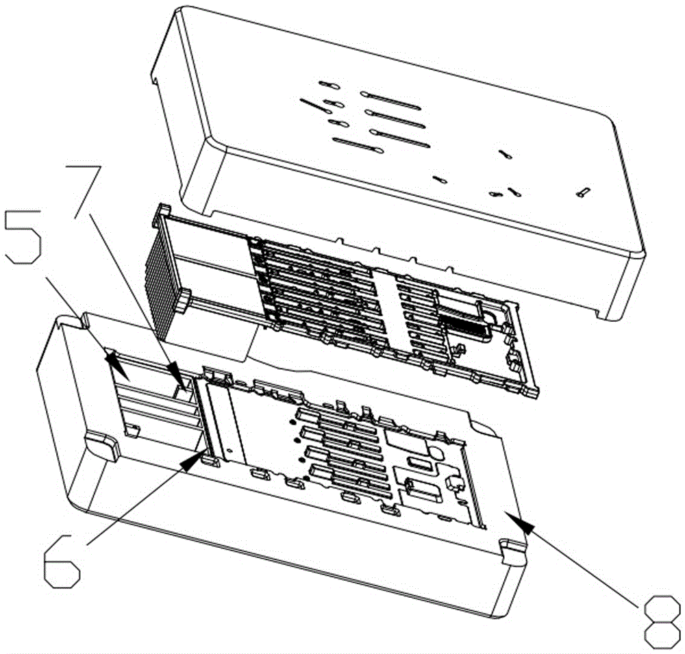 Embedment technology of section extruding structure and pressure casting structure of dense blades