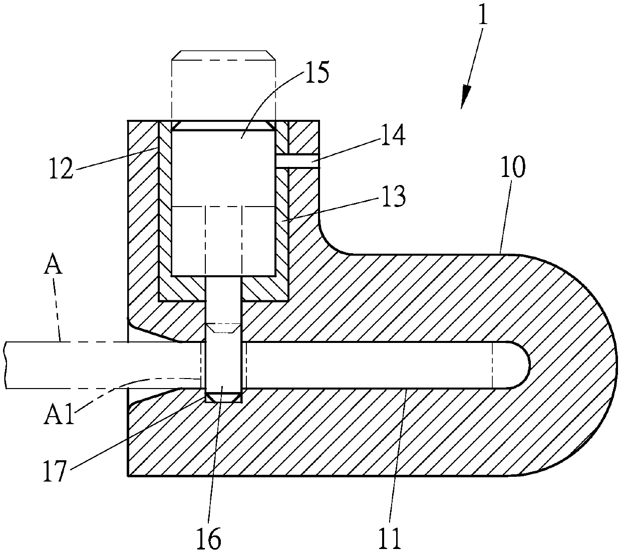 Disc brake lock structure