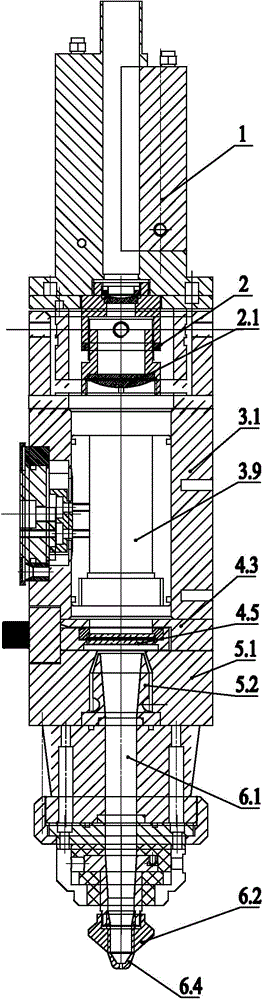 Optical fiber laser cutting head for laser cutting system