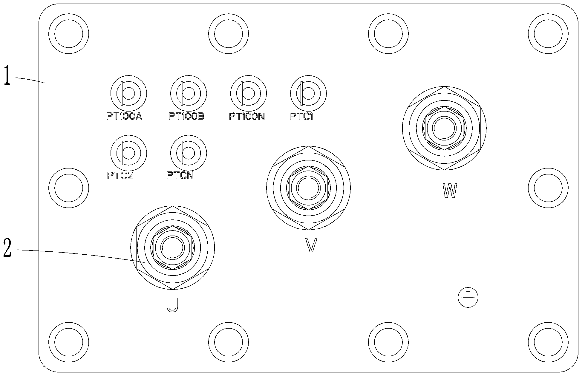 Wiring mechanism, permanent-magnetic adjustable-speed motor, and centrifugal refrigeration compressor