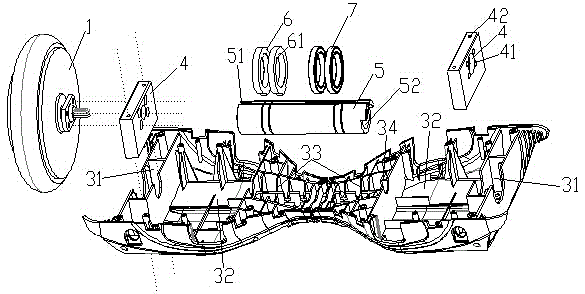 Light two-wheel balance vehicle for children