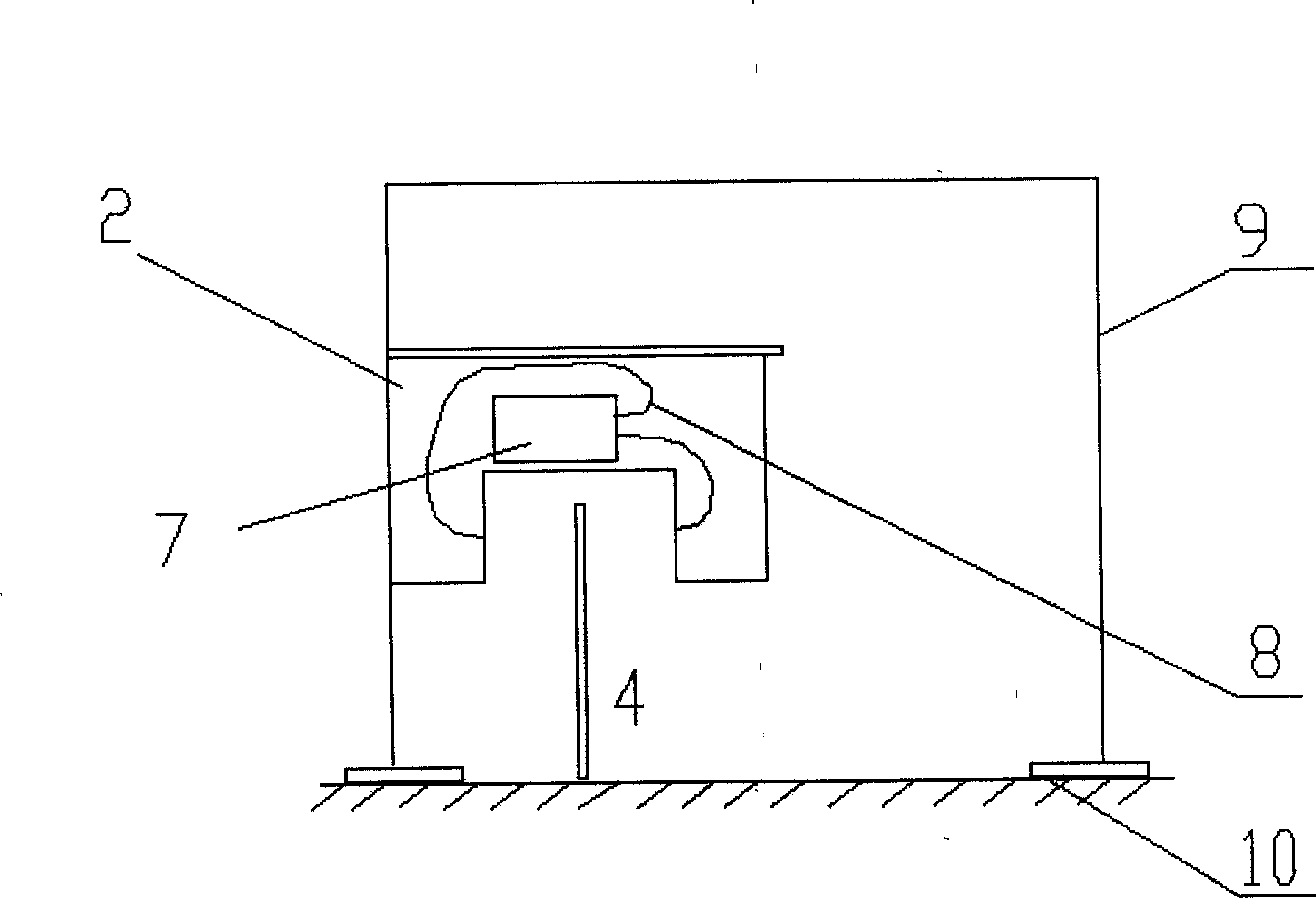 Identifying and automatic aligning system for coking furnace machinery furnace number