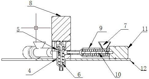 Quantitative mixing and conveying device for 3D printing