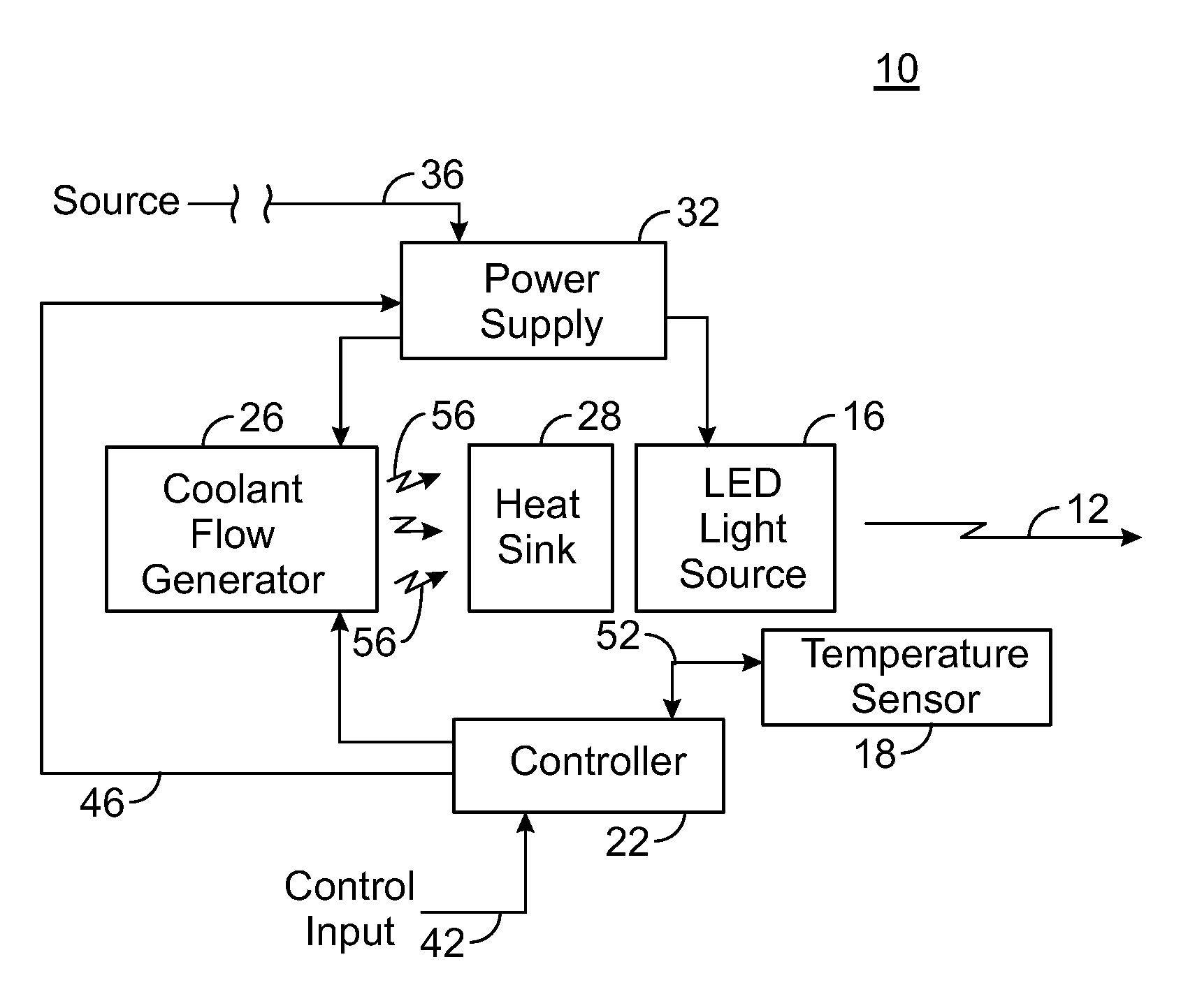 LED light assembly and associated method