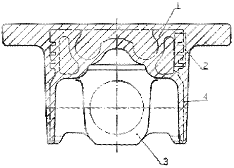 Technology for manufacturing hotly-spun pressed forged steel single-piece piston with inner cooling oil cavity