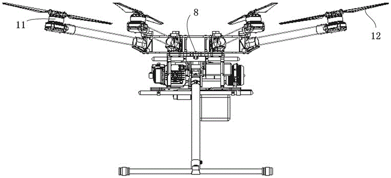 Tandem type oil-electric hybrid unmanned aerial vehicle