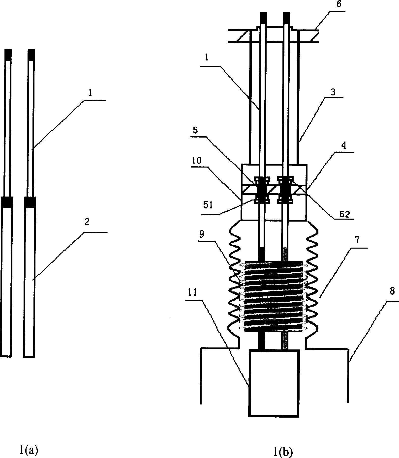 Current down-lead structure of superconducting magnetic energy storage