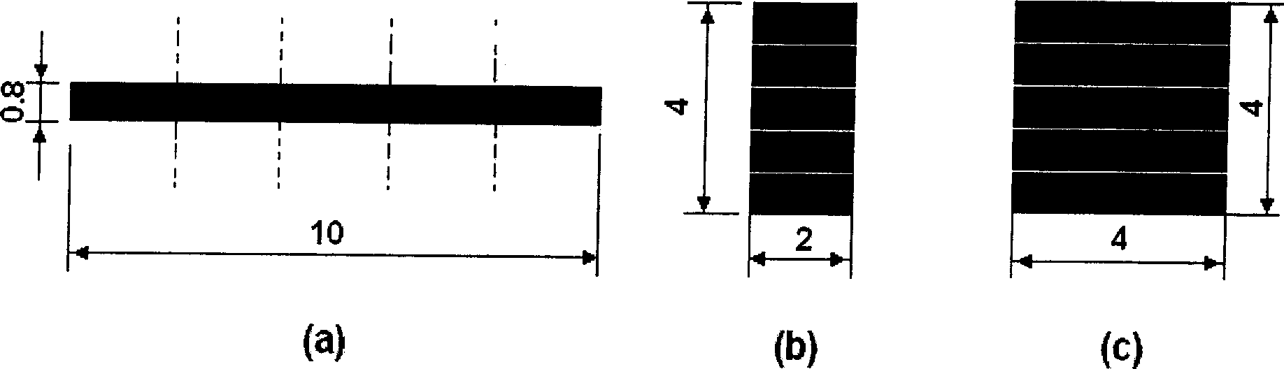 Method for implementing semiconductor laser lightbeam shaping by off-axis all internal reflecting prism array