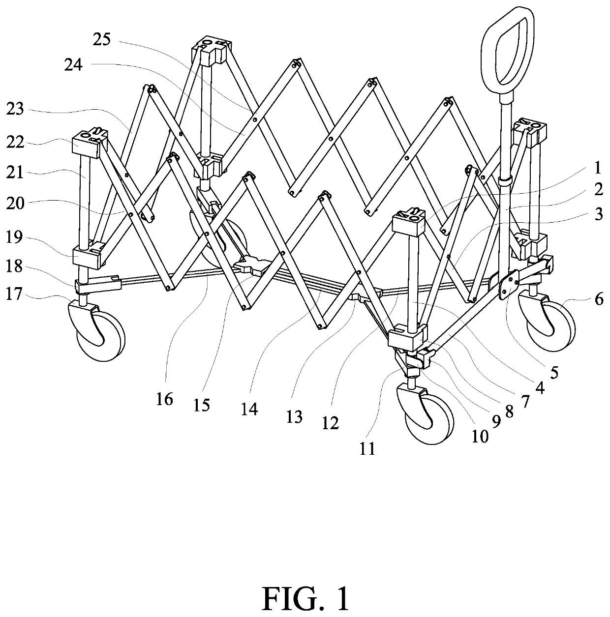 Round-up foldable handcart