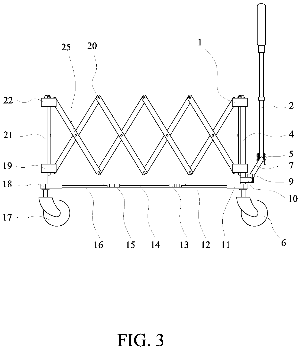 Round-up foldable handcart