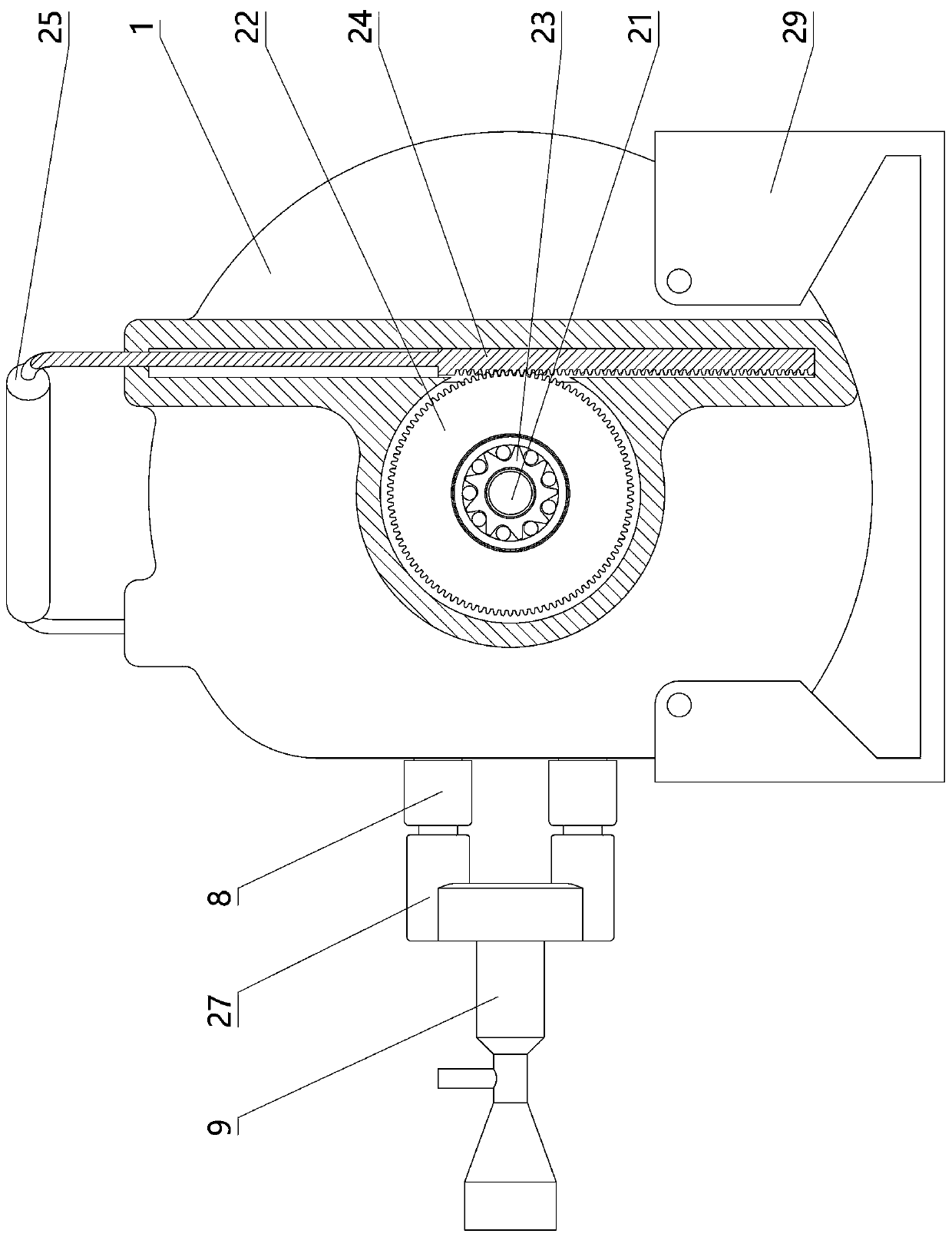 Rapid phlegm suction device for emergency treatment