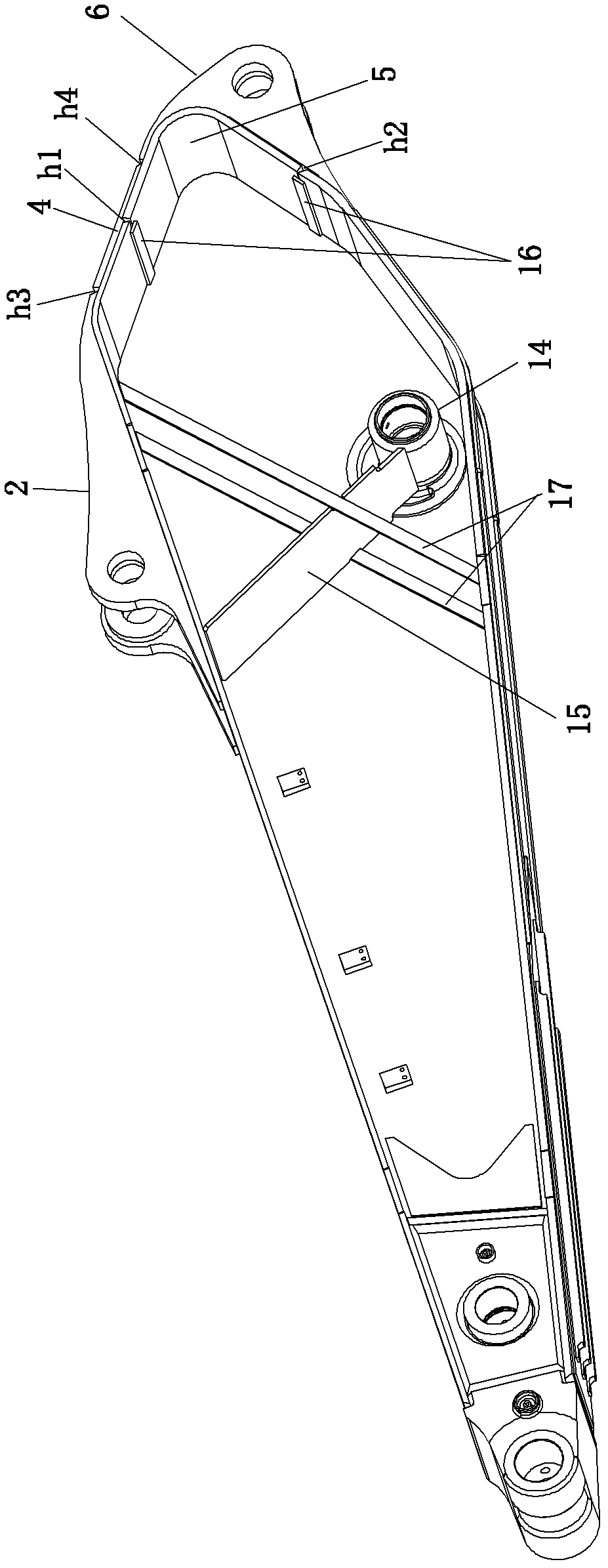 Bucket rod of excavator