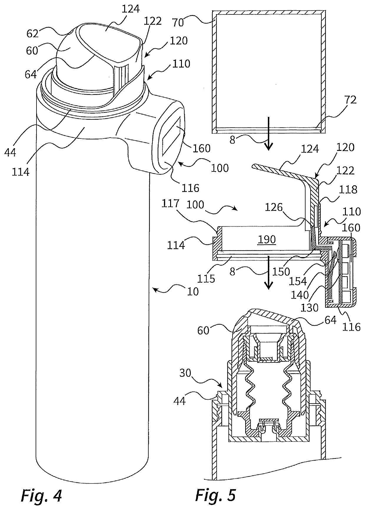 Set consisting of a pump dispenser and an evaluation unit