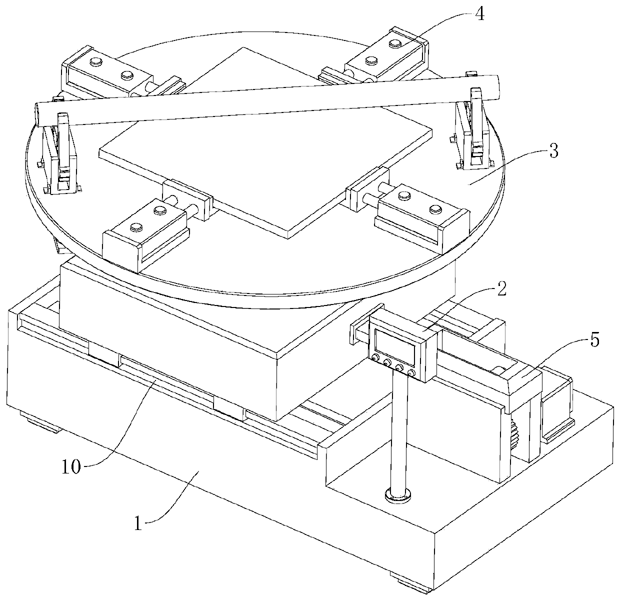 Adjustable positioning table used for aluminum alloy machining and use method