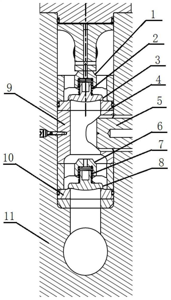 Liquid suction and drainage valve and working method thereof