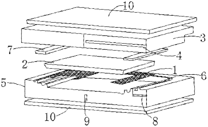 Air pressure shaping technology of carbon fiber product and glass fiber product and used die