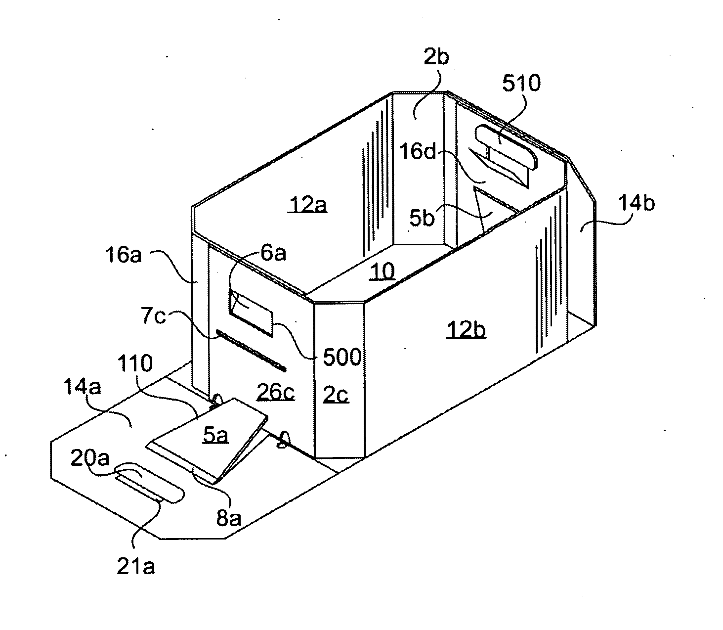 Reverse tuck lock