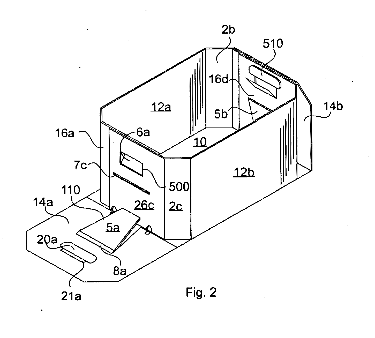 Reverse tuck lock