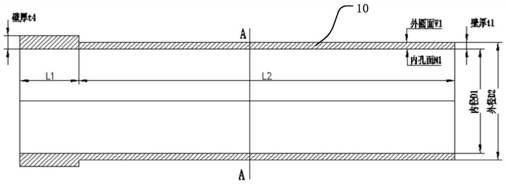 Manufacturing method of thin-wall sleeve shell