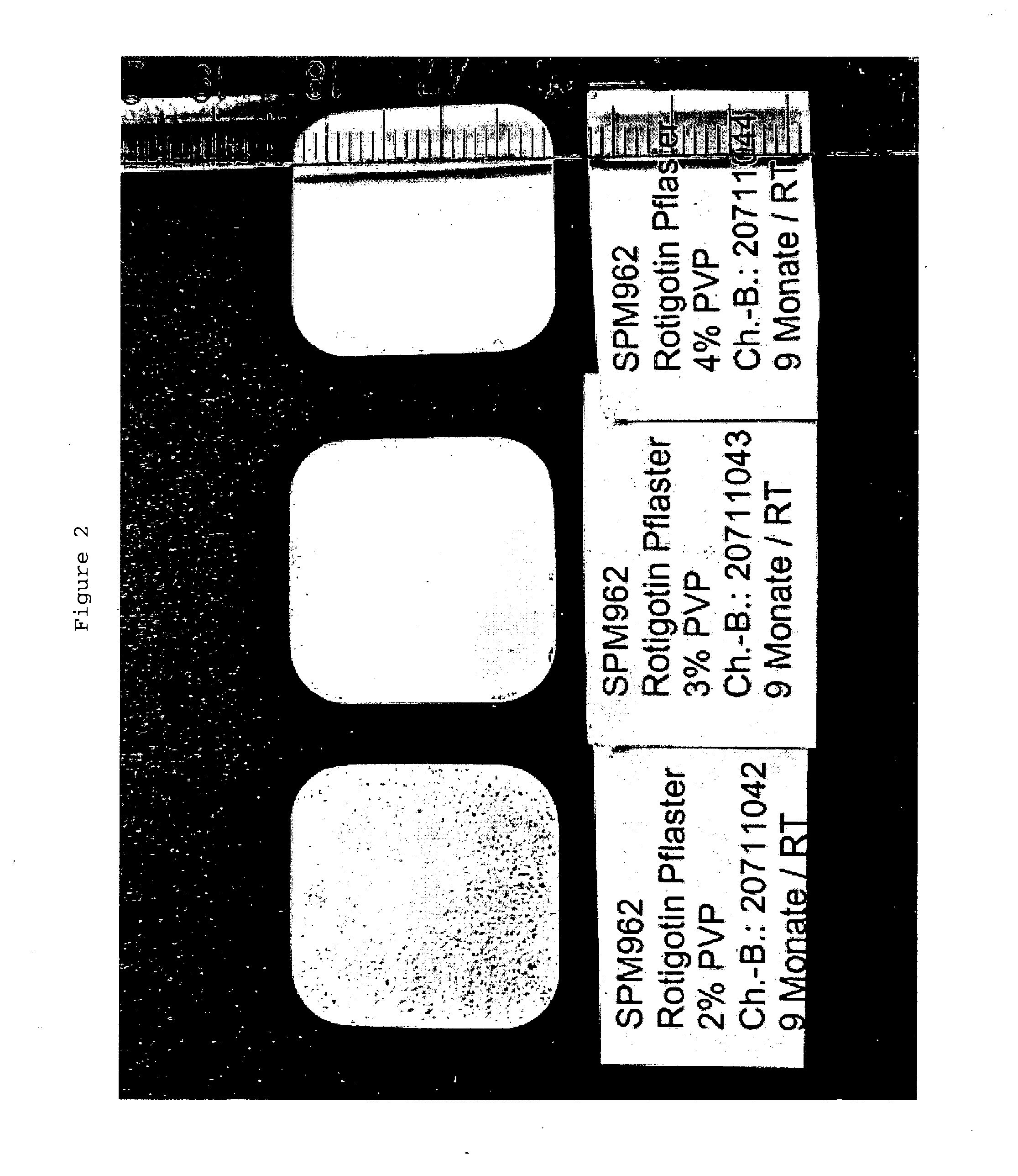 Polyvinylpyrrolidone for the stabilization of a solid dispersion of the non-crystalline form of rotigotine