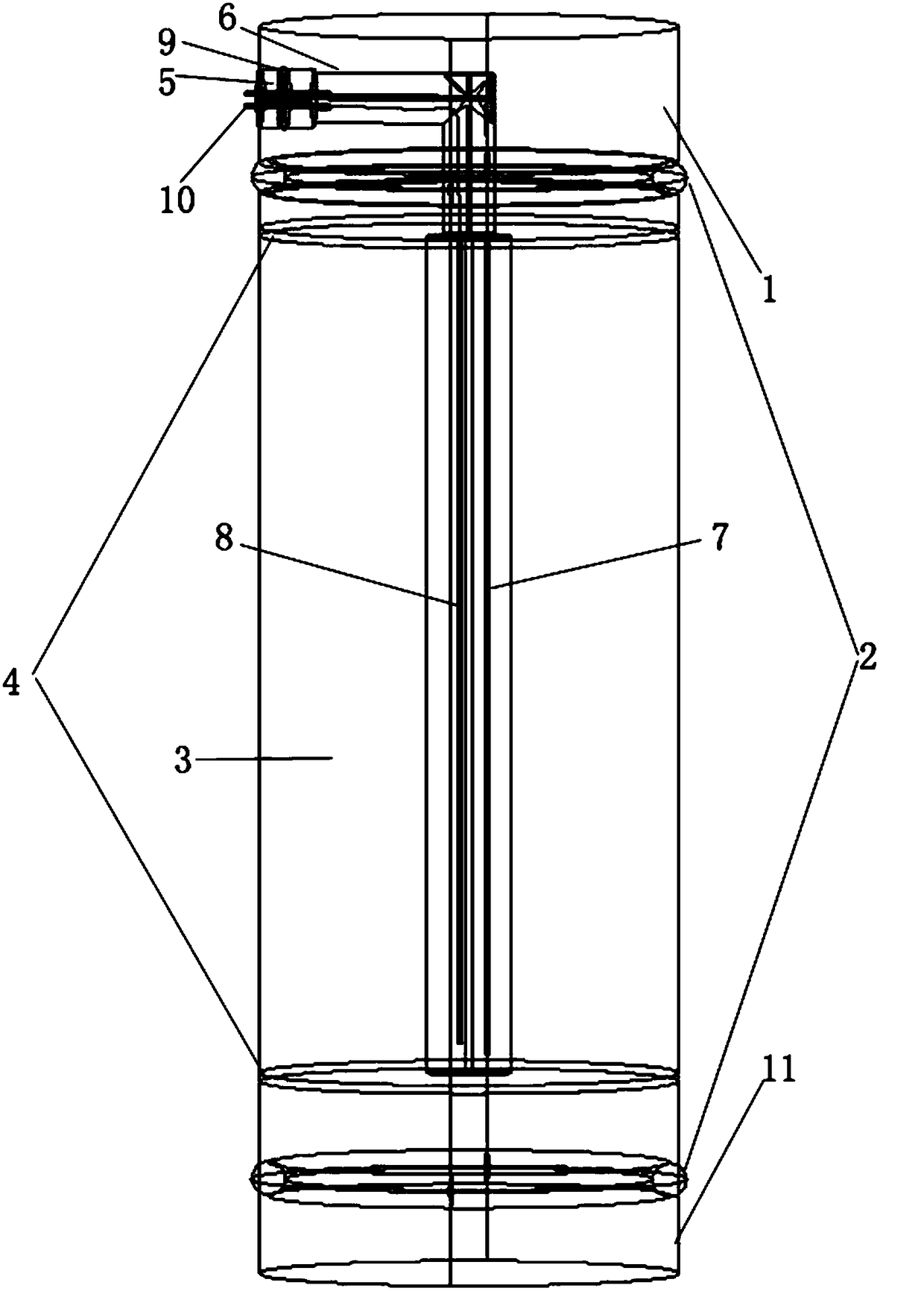 System and method for conventional triaxial compression of rock sample containing pore channel under real-time high temperature condition