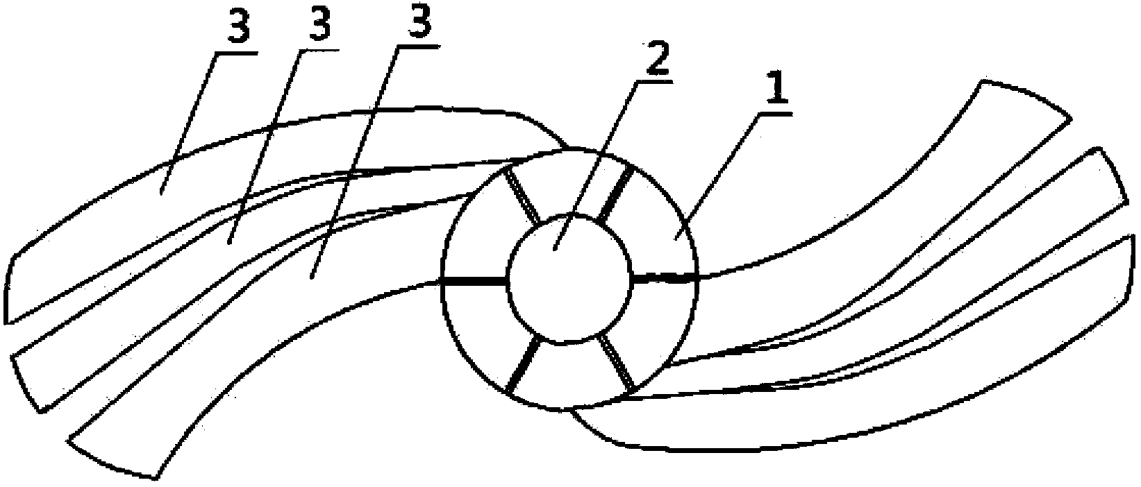 Agitating vane structure of soybean milk machine