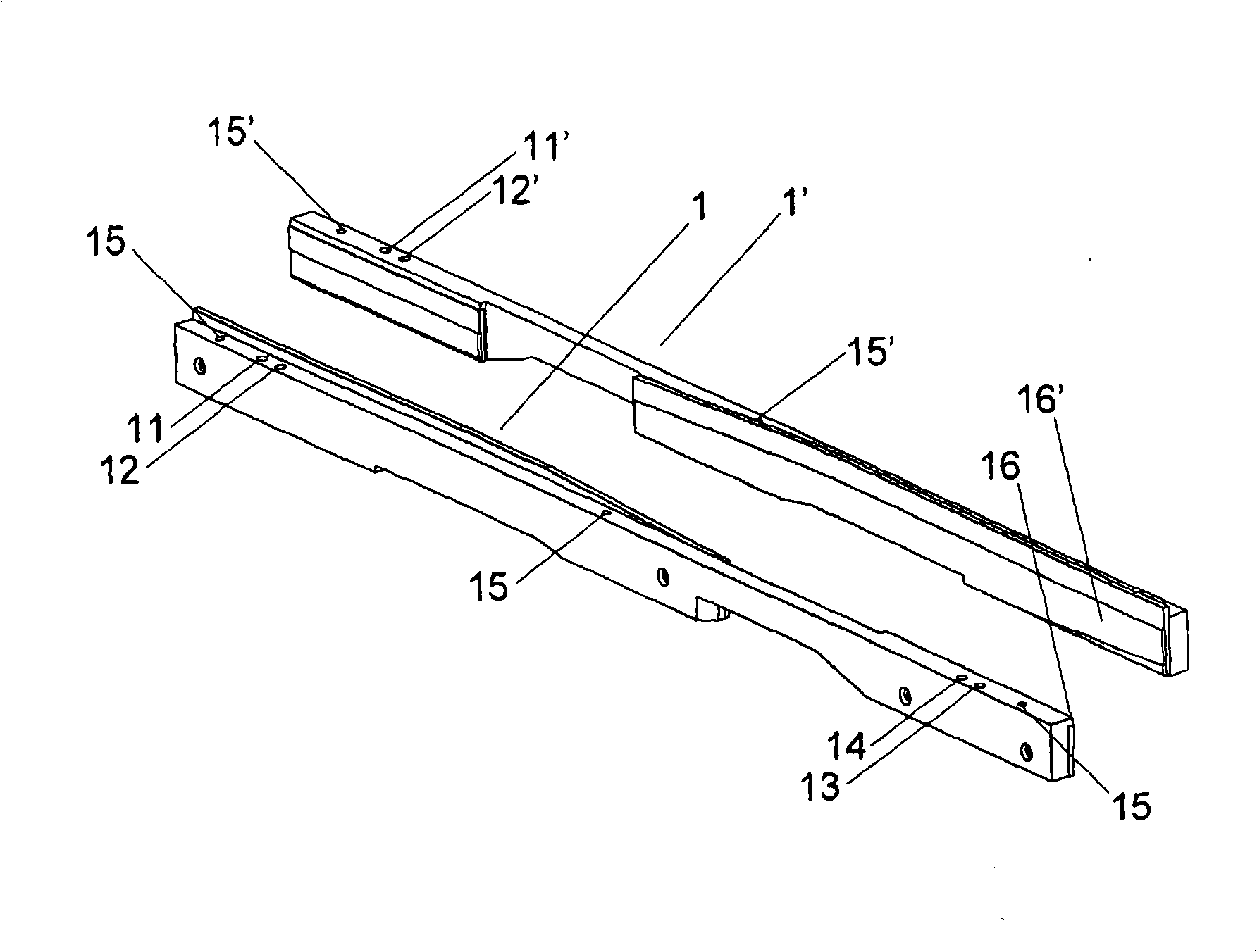 Sewage channel wall element