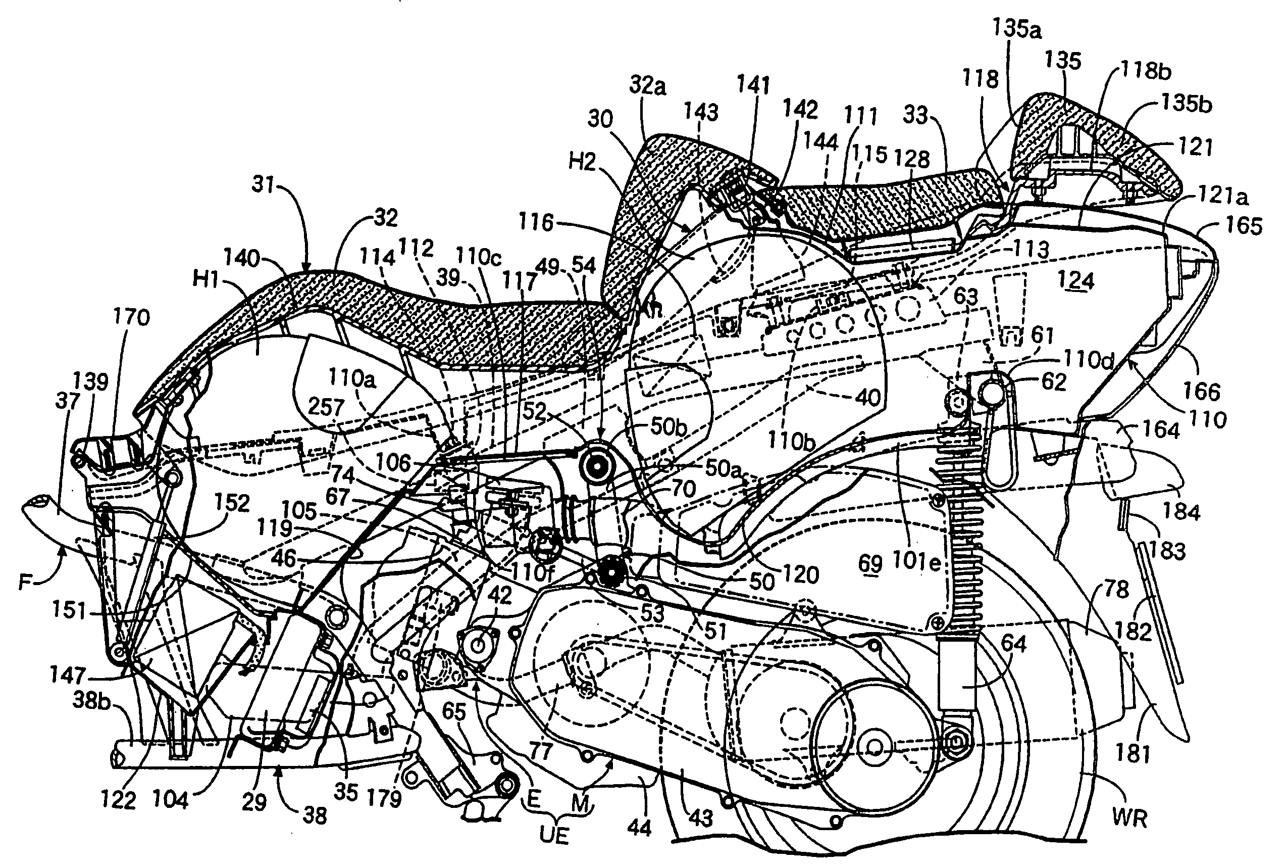 Lock release operator layout structure in vehicle