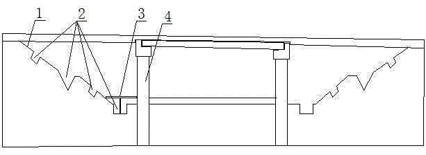 Bridge span reduction method and special-purposed bridge span reduction backfill material