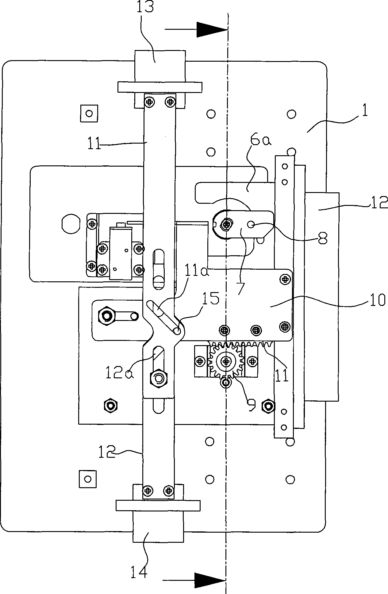 Telescopic handle mechanism used in safe