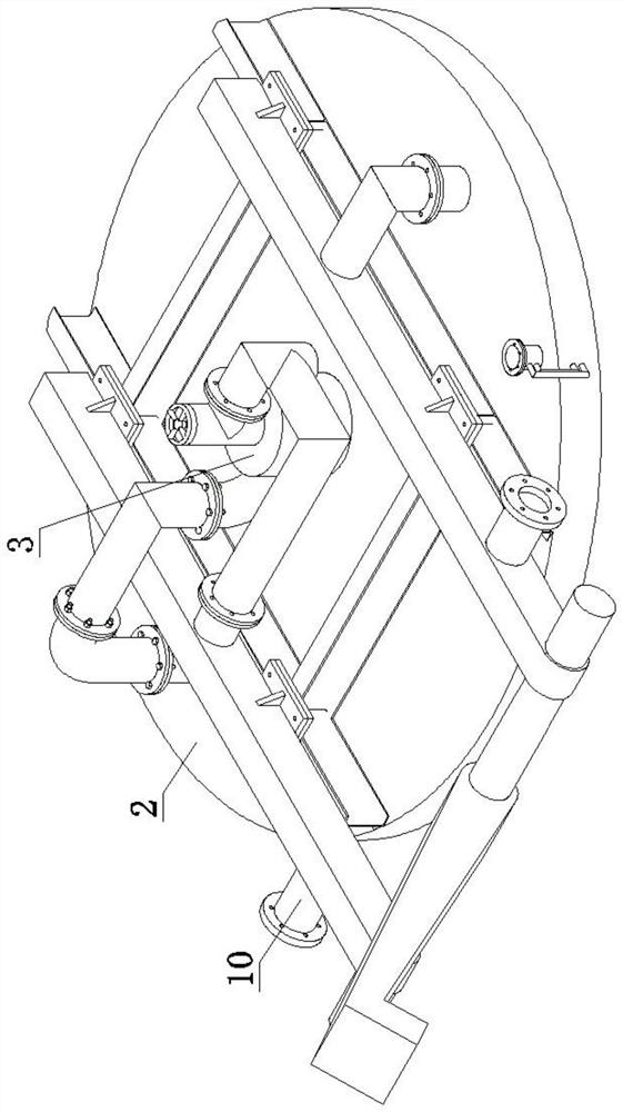 Oxygen-enriched ladle baking device and ladle baking method thereof