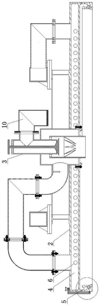 Oxygen-enriched ladle baking device and ladle baking method thereof