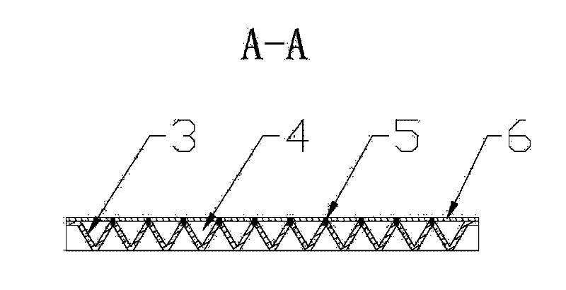 Single-sided corrugated plate type pulsating heat pipe