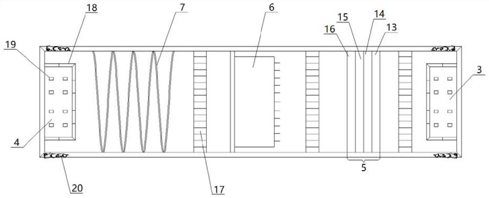 Suspension type multi-stage air disinfection equipment