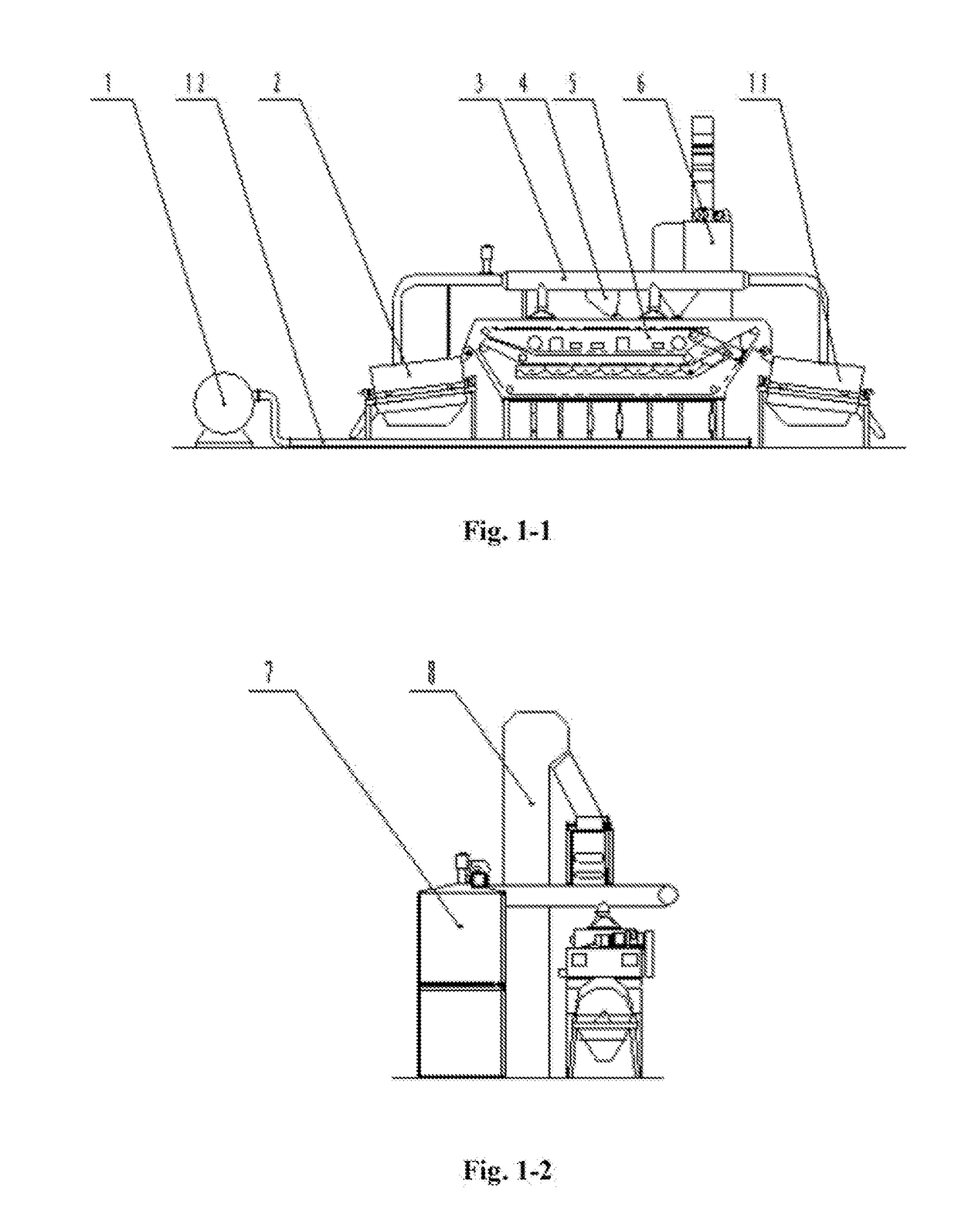 Dry method heavy medium separator adopting dry method heavy medium separation bed and separation device